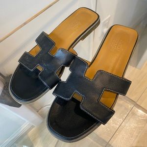 Hermes Oran sandals size 39
